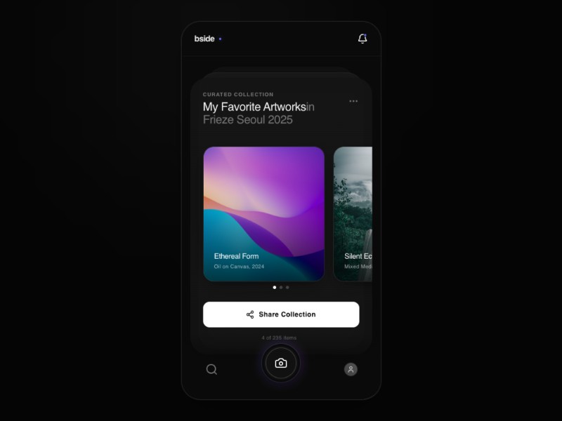 Preview for Mobile Art Gallery App UI Template