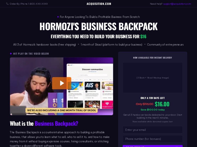 Preview for Business Bundle Landing Page Template