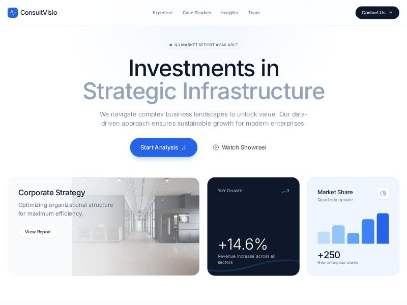 Preview for Business Consulting Landing Page Template