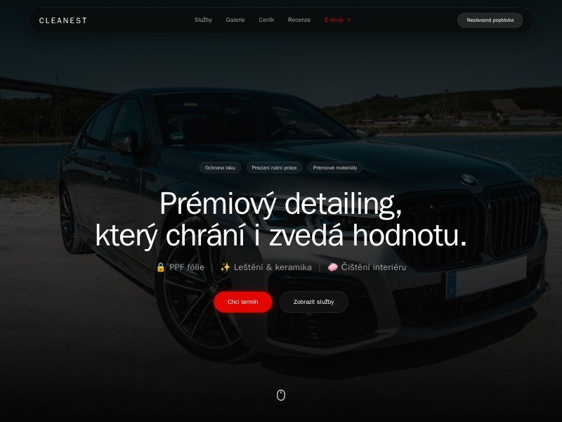 Preview for Car Detailing Landing Page Template
