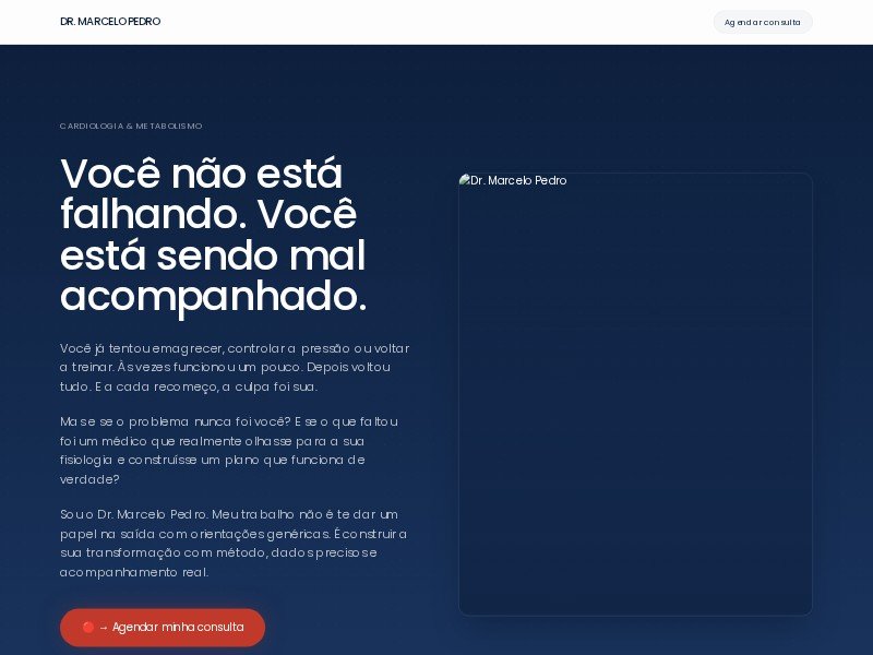 Preview for Cardiologista Médico Landing Page Template