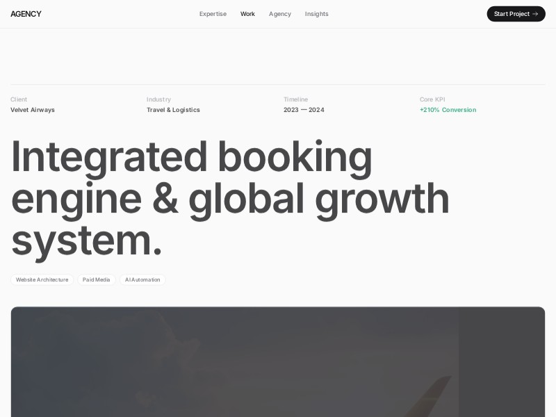 Preview for Agency Case Study Widgets Template
