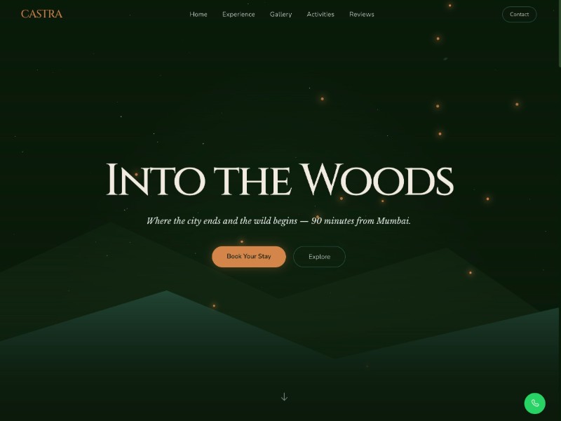 Preview for Nature Retreat Landing Page Template