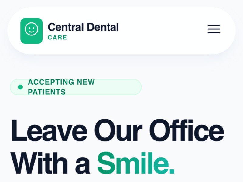 Preview for Dental Clinic Landing Page Template
