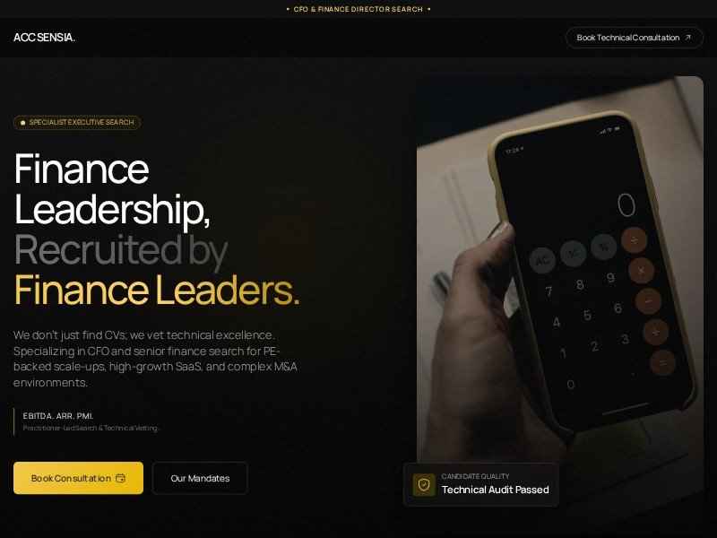Preview for Executive Search Landing Page Template