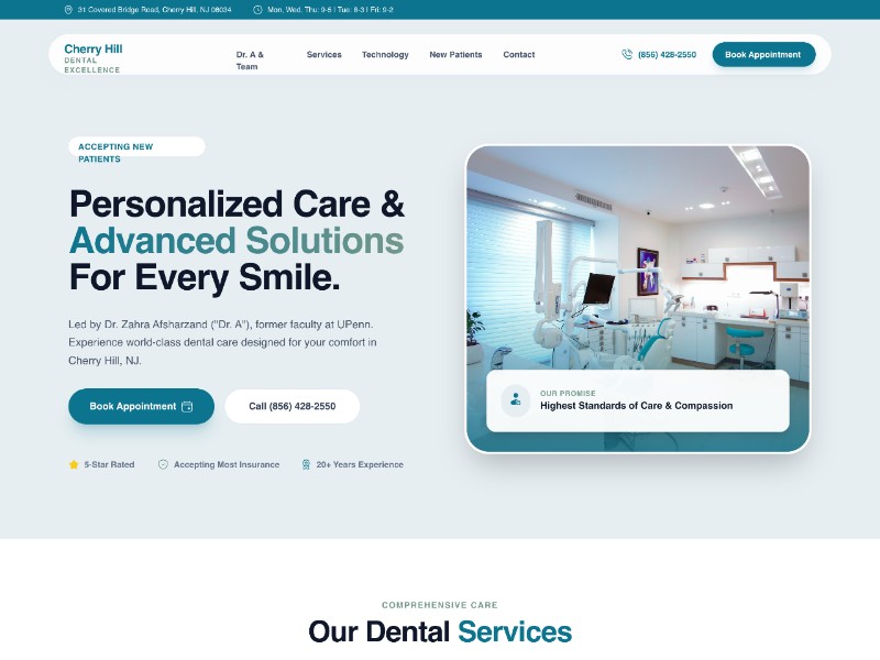 Preview for Dental Practice Landing Page Template