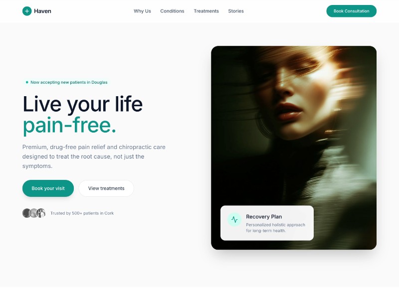 Preview for Chiropractic Clinic Landing Page Template