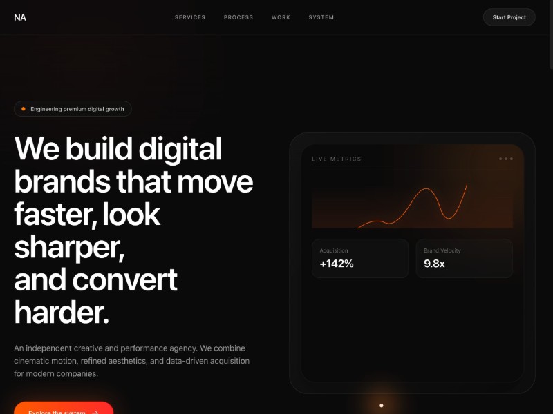 Preview for Creative Agency Landing Page Template