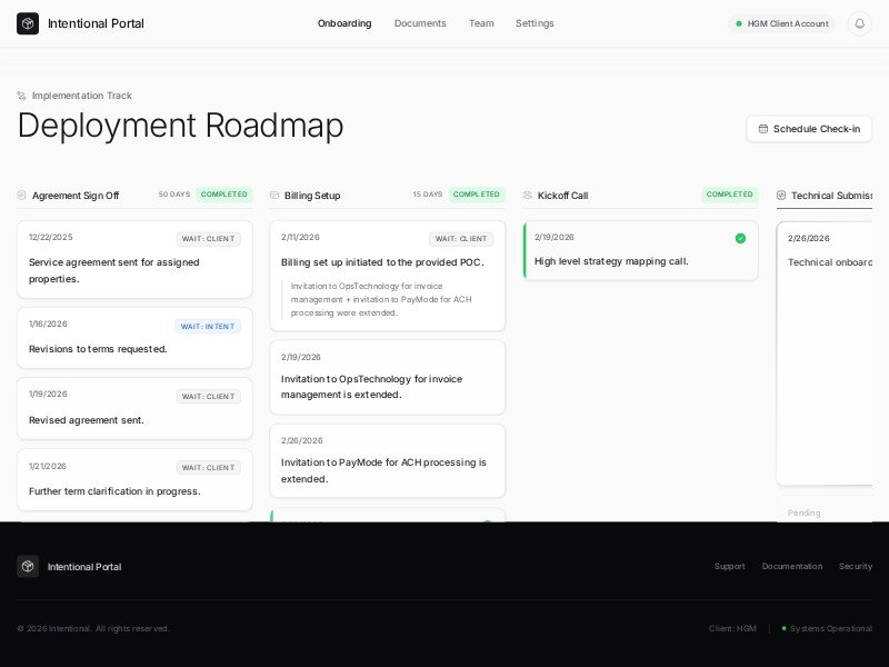 Preview for Client Onboarding Portal Template