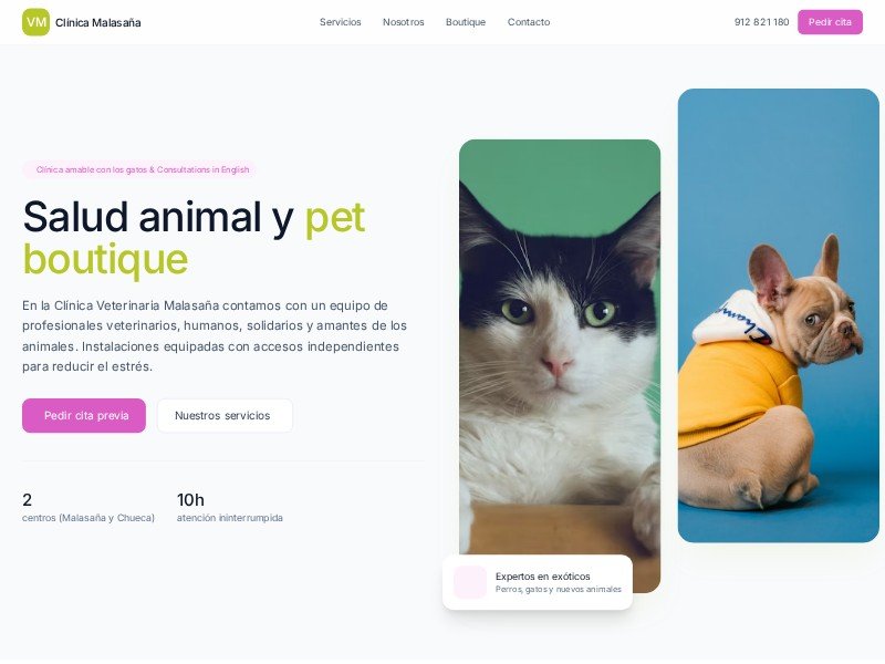 Preview for Veterinary Clinic Landing Page Template