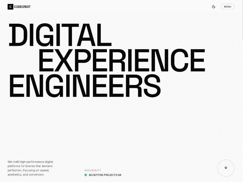 Preview for Digital Studio Portfolio Landing Page Template