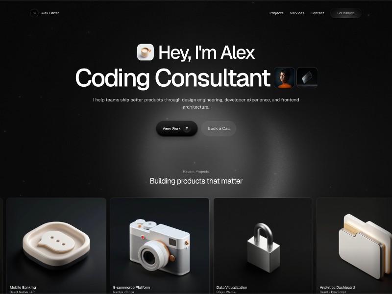 Preview for Coding Consultant Landing Page Template