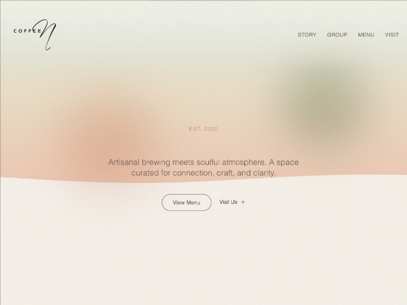 Preview for Coffee Shop Landing Page Template