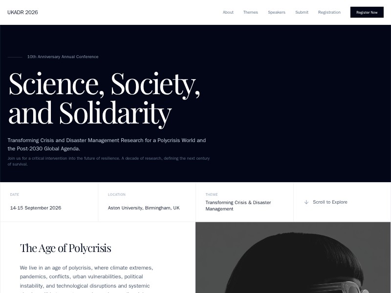 Preview for Academic Conference Landing Page Template