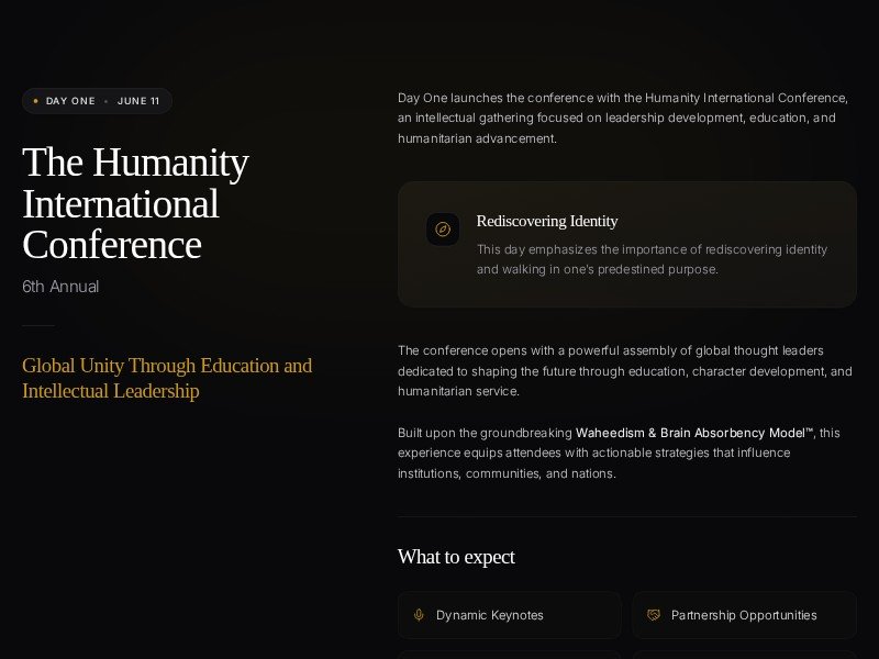 Preview for Conference Landing Page Template