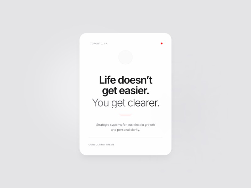 Preview for Consulting Framework Landing Page Template
