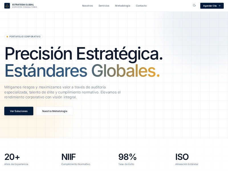 Preview for Consulting Services Landing Page Template