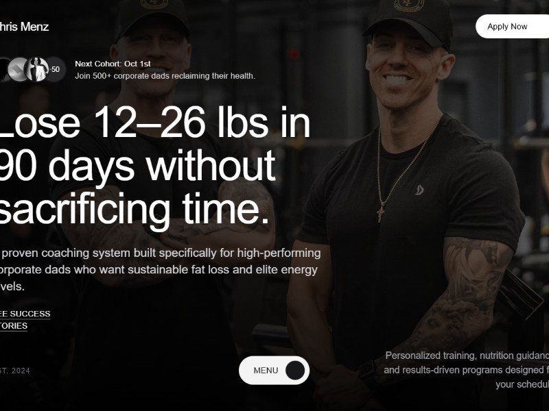 Preview for Fitness Coaching Landing Page Template