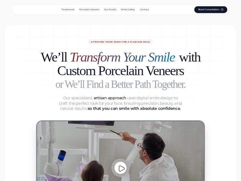 Preview for Cosmetic Dentistry Landing Page Template