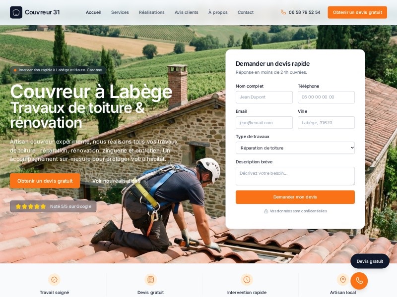 Preview for Couvreur 31