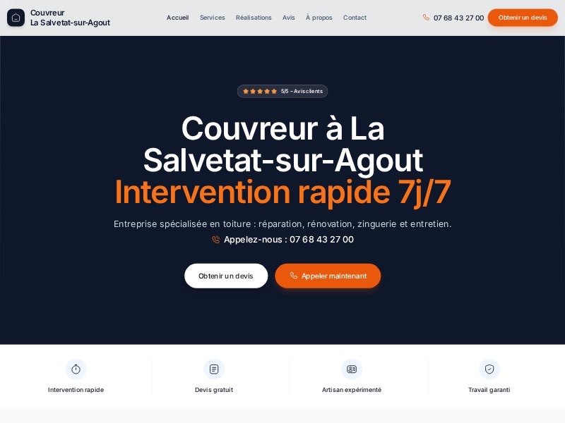 Preview for Couvreur La Salvetat-sur-Agout