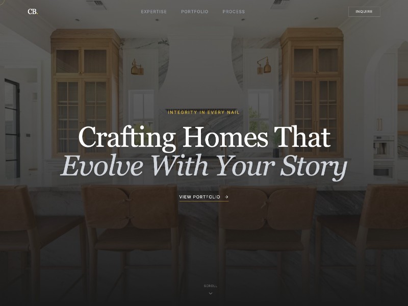 Preview for Luxury Home Builder Landing Page Template