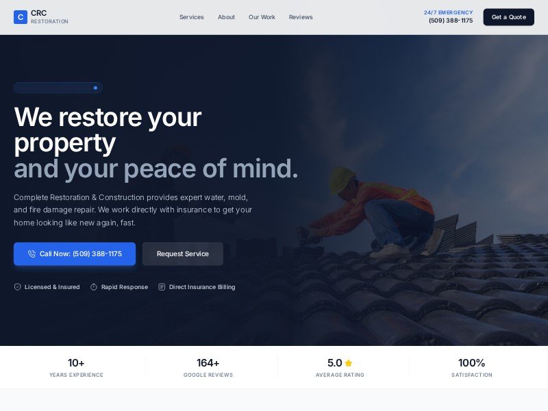 Preview for Yakima Restoration & Construction | 24/7 Emergency Services