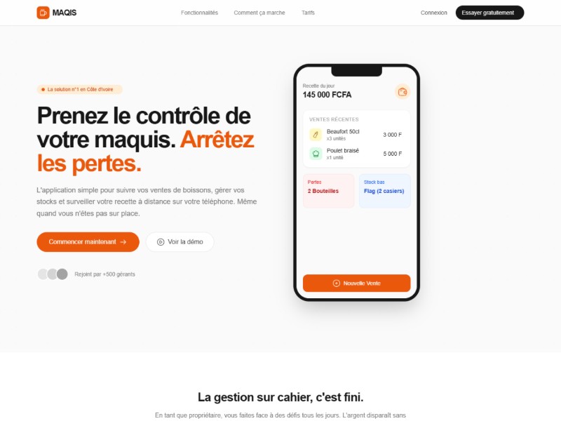 Preview for Maqis SaaS Inventory Management Template