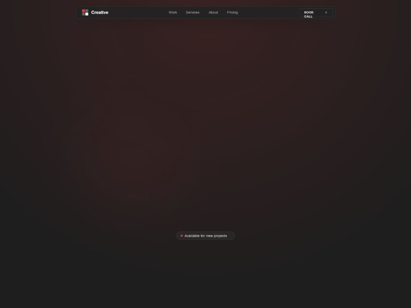 Preview for Creative Agency Portfolio Landing Page Template