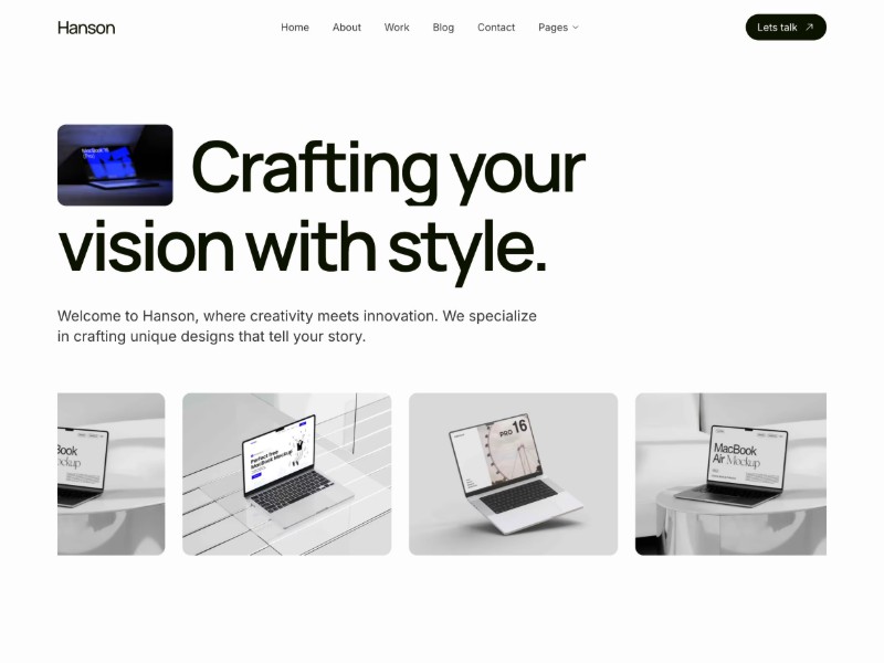 Preview for Creative Agency Landing Page Template