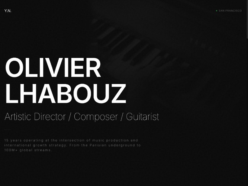 Preview for Artistic Portfolio & Composer Template