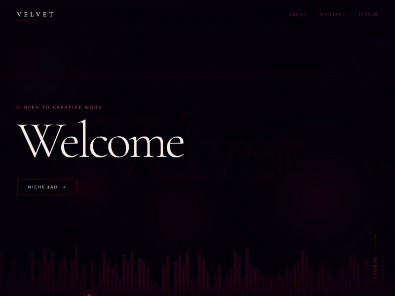 Preview for Dark Portfolio Landing Page Template