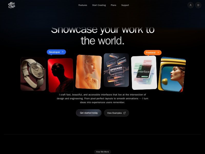 Preview for Creative Portfolio Landing Page Template