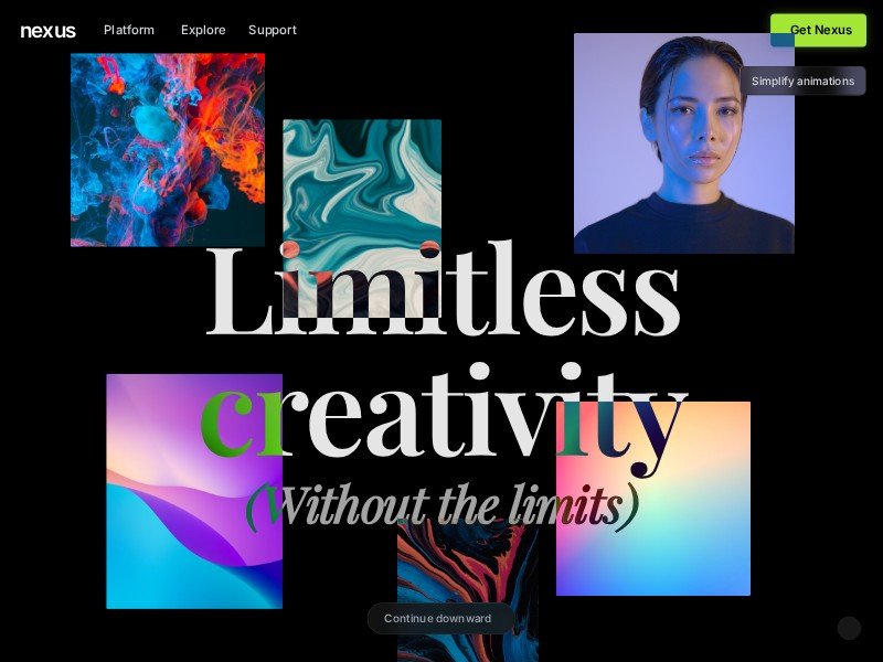 Preview for Creative Portfolio Landing Page Template