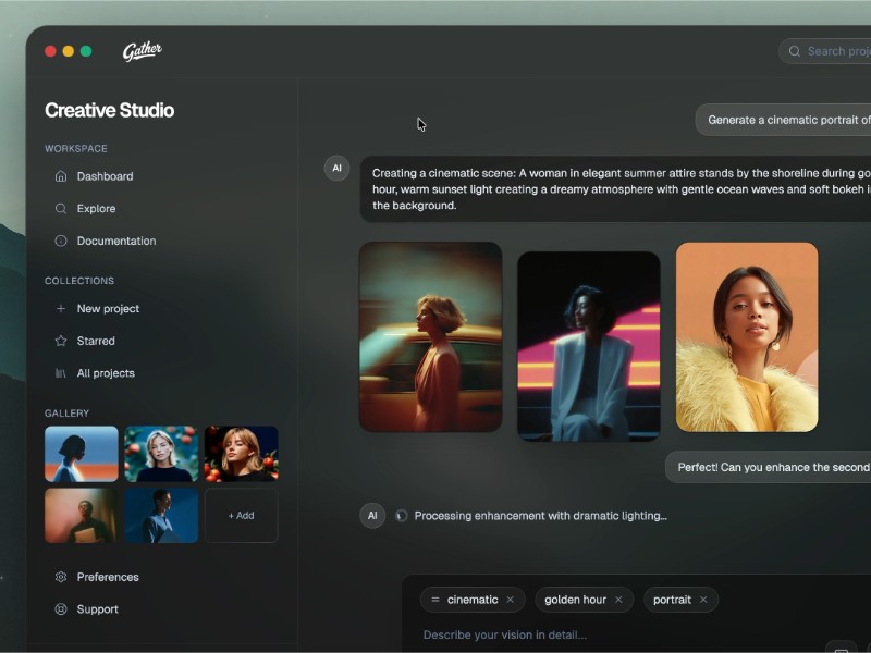 Preview for Creative Studio Dashboard Template