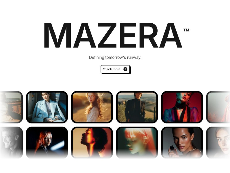 Preview for MAZERA Fashion Landing Page Template