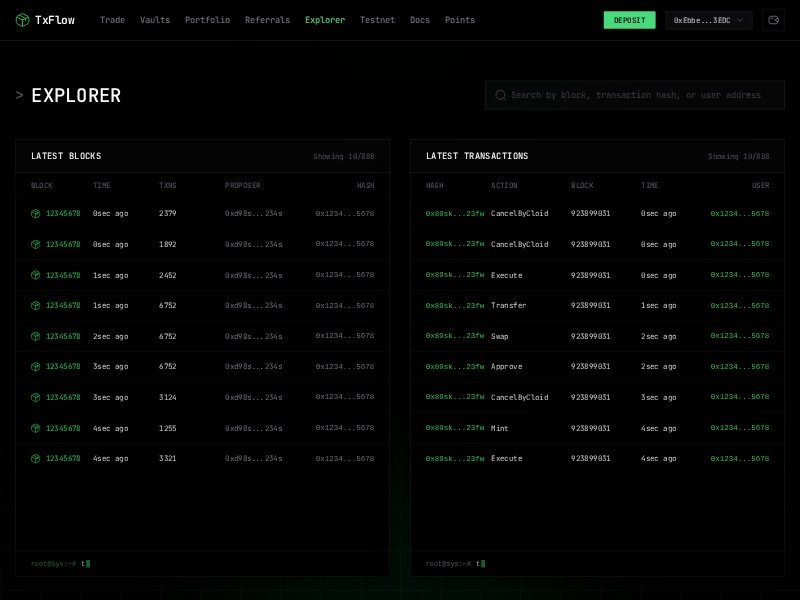 Preview for Crypto Block Explorer Dashboard Template