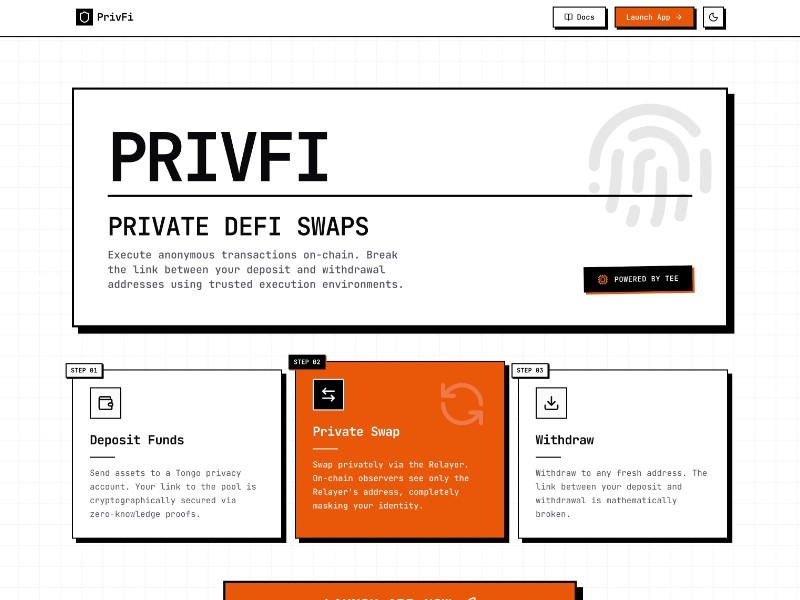 Preview for Crypto DeFi Swap Landing Page Template