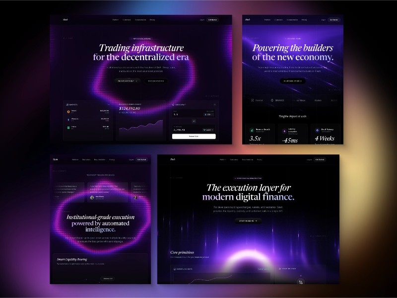 Preview for Crypto Trading Platform Landing Page Template