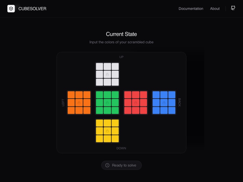 Preview for Cube Solver App Interface Template