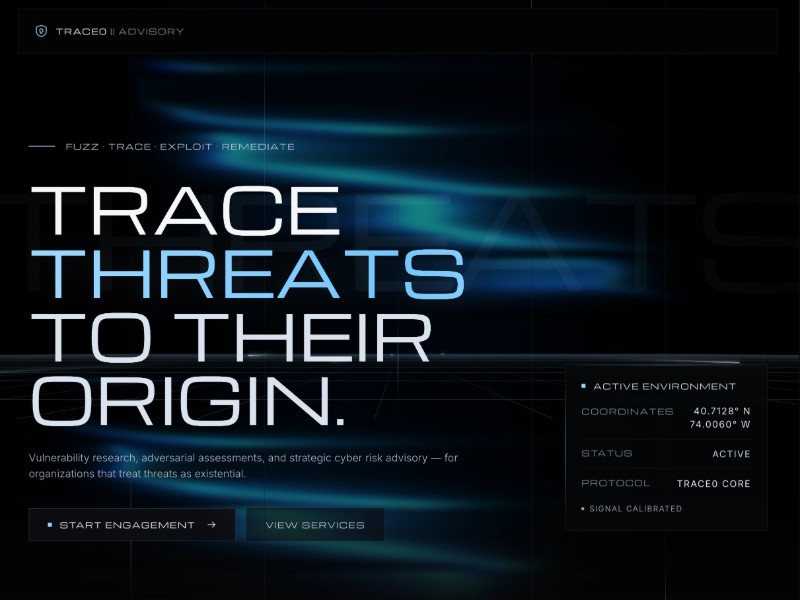 Preview for Cybersecurity Advisory Landing Page Template