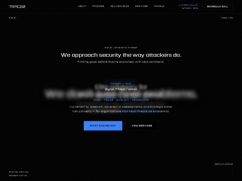 Preview for Cybersecurity Advisory Landing Page Template