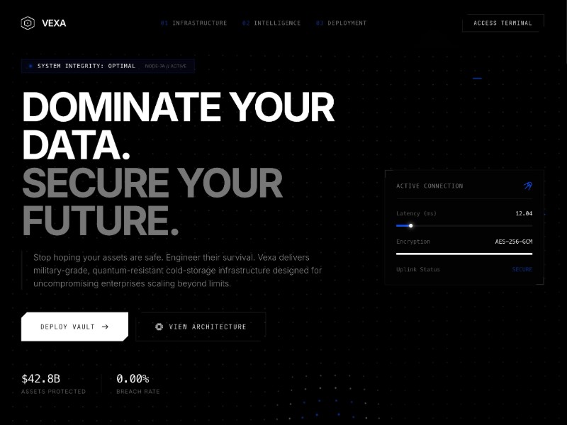 Preview for Cybersecurity Landing Page Template