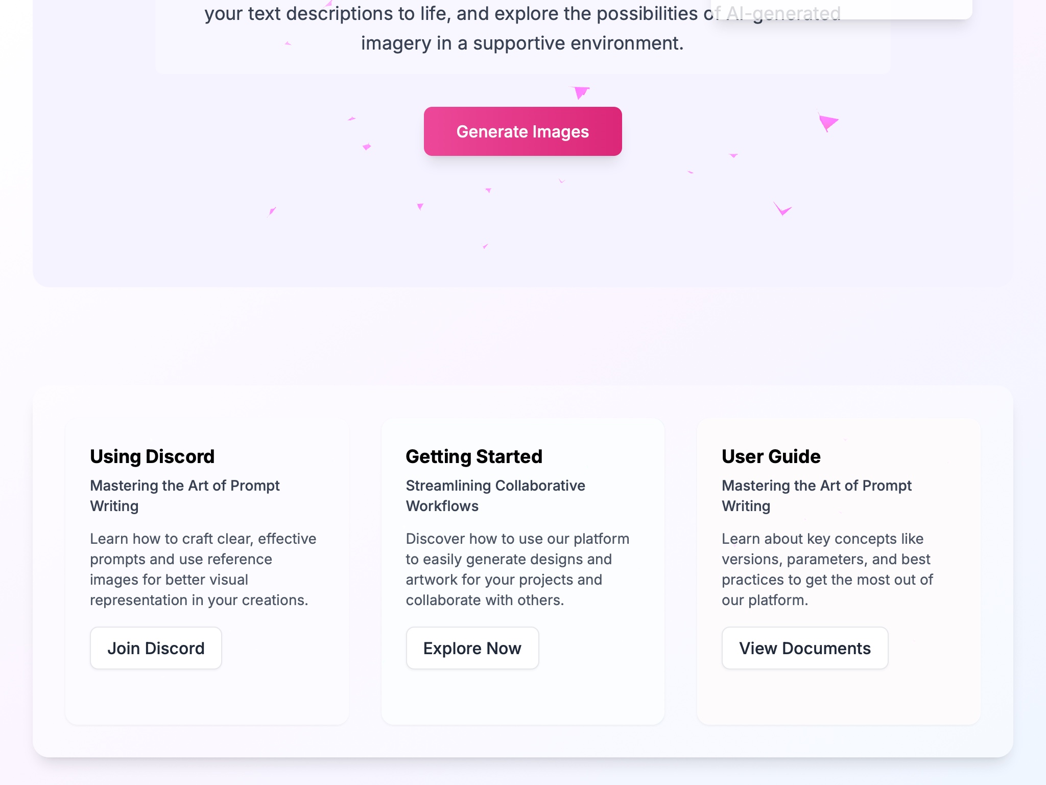Preview for 3D Hero Section with Updates Panel