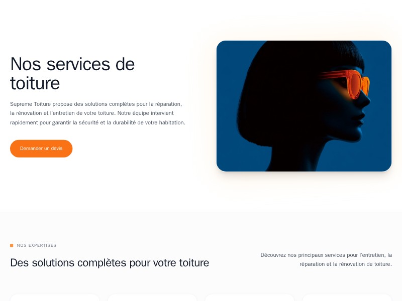Preview for Roofing Services Landing Page Template