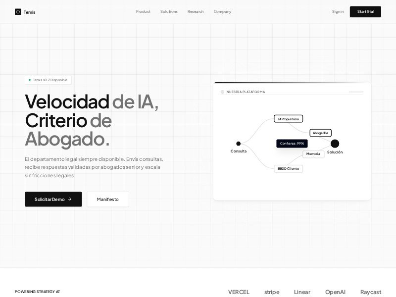 Preview for AI-Powered Legal Decision SaaS Landing Page Template