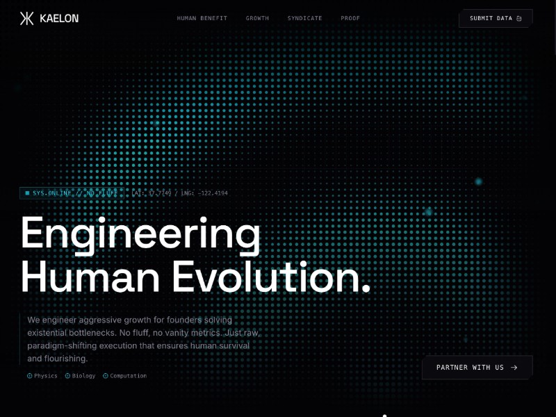 Preview for Deep Tech Venture Landing Page Template