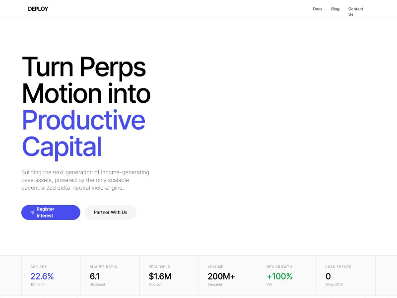Preview for Crypto Yield Landing Page Template