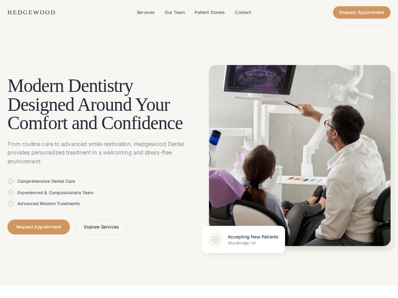 Preview for Dental Practice Landing Page Template