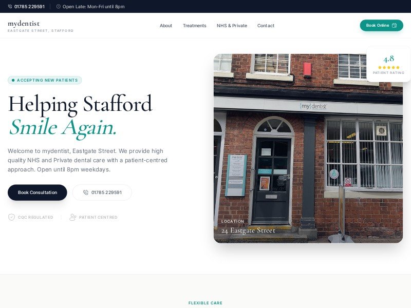 Preview for Dental Clinic Landing Page Template